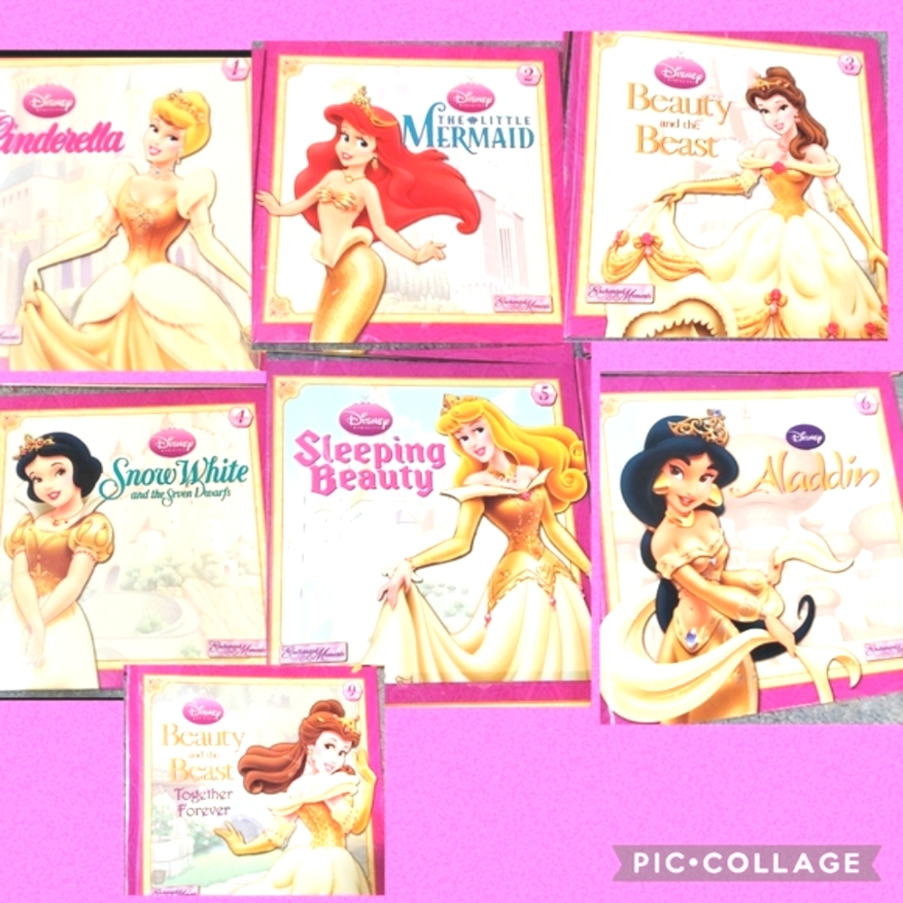 Book set 1-6 & #9 Disney princess